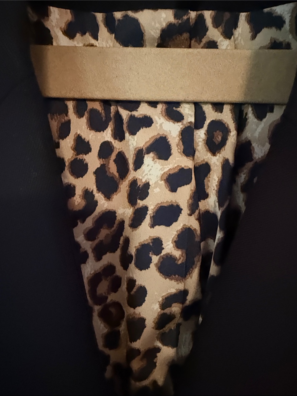 Veronica Beard Black Blazer with Leopard Lining - Picture 7 of 8
